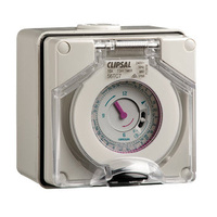 CLIPSAL 56TCGY | 56 Series 24 HR Quartz 16Amp 250v Timer With Battery Reserve