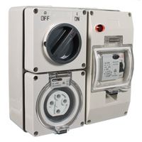 NLS 66CV420RCD | 4 Pin 20Amp Switched Socket Outlet Earth Leakage Protected IP66