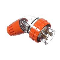 NLS 66PA410 | 4 Round Pin 10Amp Angled Plug IP66 | 30628