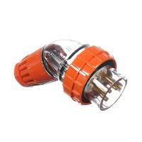 NLS 66PA510 | 5 Round Pin 10Amp Angled Plug IP66 | 30572