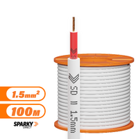 Electra-Cables 7/050-1R | 1.5mm SDI Red Cable | Single Double Insulated 1.5mm Red 100mtr 