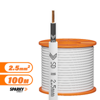 2.5mm SDI Black Cable | Single Double Insulated 2.5mm Black 100mtr