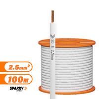 2.5mm White Building Wire Cable | Pvc 100mtrs