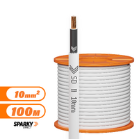 10mm SDI Black Cable | Single Double Insulated 10mm Black 100mtr