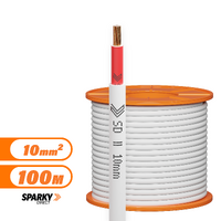 10mm SDI Red Cable | Single Double Insulated 10mm Red 100mtr