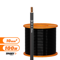 10mm Black Building Wire Cable | Pvc 100mtrs