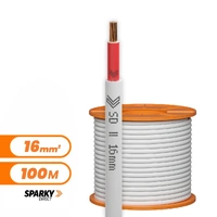 16mm SDI Red Cable | Single Double Insulated 16mm Red 100mtr