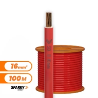 16mm Red Building Wire Cable | Pvc 100mtrs
