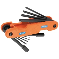 Klein Tools 70550M | Pro Folding Hex Key Set 10 Sizes | Metric