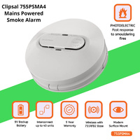 CLIPSAL 755PSMA4 | Photoelectric Smoke Alarm 240v/9v GEN 4