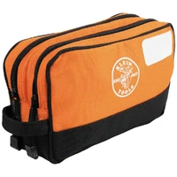 Klein Tools A-55582 | Double Zipper Bag 25.4x15.2cm | Orange
