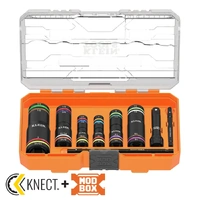 Klein A-656QS | KNECT MODbox Heavy Duty Impact Flip Socket Set | 9 Pieces