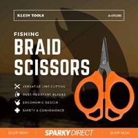 Klein Tools A-OFS000 | Fishing Braid Scissors