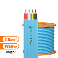 AC7504 1.5mm Three Core & Earth Flat Cable | Pvc / Pvc 100mtrs Blue (Airconditioning)