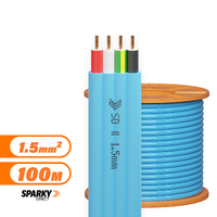 AC7504 1.5mm Three Core & Earth Flat Cable | Pvc / Pvc 100mtrs Blue ( Airconditioning )