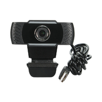Adesso ADH4 | 1080P CyberTrack HD USB Webcam With Built-In Microphone | Black