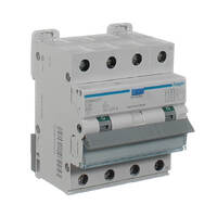 HAGER ADM420T | 20 Amp 4 Pole 6kA | 30mA RCD/MCB Combo