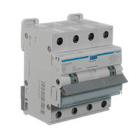 HAGER ADM440T | 40 Amp 4 Pole 6kA | 30mA RCD/MCB Combo