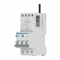 Hager ALM410T | 10A 3P+N RCBO 6kA w/Tails | 3 Module