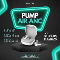 BlueAnt PUMP-AIR-ANC-WH | Pump Air ANC TWS Wireless Earbuds | White