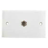 Hills F-Type White TV Outlet Wall Plate | BC72285
