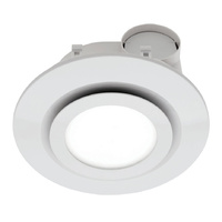 MERCATOR BE190ESPWH | Starline Round Exhaust Fan With 16W LED 5000K White