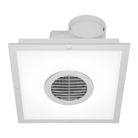 MERCATOR BE210FSPSL | Skyline Square Exhaust Fan With 22W T5 Lamp (Silver)