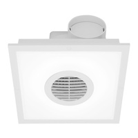 MERCATOR BE210FSPWH | Skyline Square Exhaust Fan With 22W T5 Lamp (White)