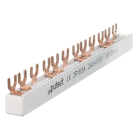 Pulset BP12-3U | 12 Pole 3 Phase Fork Style Insulated Busbar 63A 10mm²