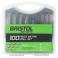 Bristol BTW100M | 100 Piece Metric Drill Set
