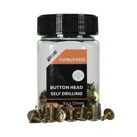 TuffStuff BUTS812 | 8g x 12mm Button Head Self Drilling Screws | 100 Pack