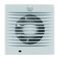 Mercator BWE221SWH | BAIRSTOW 100mm 12W Wall Mounted Exhaust Fan With Sensor White