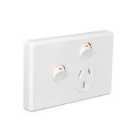 Clipsal Classic C2015X-WE | Single GPO With Extra Switch 10Amp White