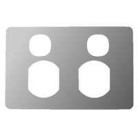 Clipsal C2025CSS | Stainless Steel Cover Suit C2025