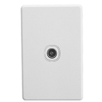 Clipsal C2031VTV75-WE | Coaxial Outlet 75 Ohm Coaxial Socket White