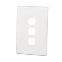 Clipsal C2033VH-WE | 3 Gang Grid And Surround Classic Series White