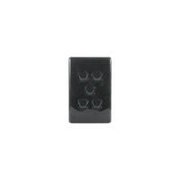 Clipsal C2035VABK | C2000 Series 5 Gang Switch 10A | Black