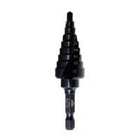 Alpha C9STSIM4-20TM | 4-20mm 4 Step Drill Spiral Flute | 9 Steps