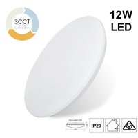 TELBIX CASSIAOY260-3C | Cassia 12W TRI-Colour LED Slimline Ceiling White Oyster Fitting