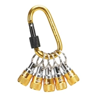 Alpha CBH05 | 1/4 Hex Quick Release Bit Holder Set | Carabiner