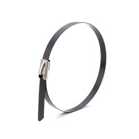 Coated Cable Ties Stainless Steel CCT-290-46SS | 290mm x 4.6mm (100) Pack