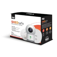 PSA CENBBSS | SHEDsafe Bundle Wi-Fi Indoor Monitoring Camera + Low Profile Smoke Alarm + 240V Heat Alarm