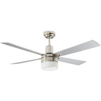 Martec four Seasons Alpha CFS124C | 1200mm 4 Timber Blade Fan Silver With Light