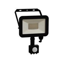 Clipsal CLITPFLT20SEN | 20W Floodlight Black IP65 | Colour 4000K | PIR Sensor
