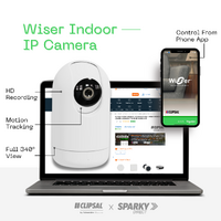 Clipsal Iconic Wiser CLP723419 | Clipsal Wiser Indoor IP Camera | Connect to Wiser Iconic App