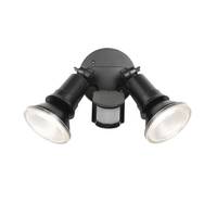 Telbix Comet 2 Light adjustable 2 x 10 Watt LED Double Exterior Flood Light | COMETEX2S-BK