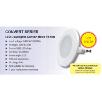 10W Convert Retrofit non-dimmable LED Downlight Warm White| CONVERT2