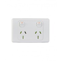 Trader Cougar COPP152G | 2 Gang 15A Power Point | White