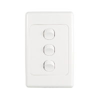 Trader Cougar COSWV3G | 3 Gang 16A Switch | White