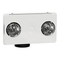 Clipsal CPL7600ATP-WE | 3 In 1 Bathroom Fan, Light & Heater Duct Exhaust | White